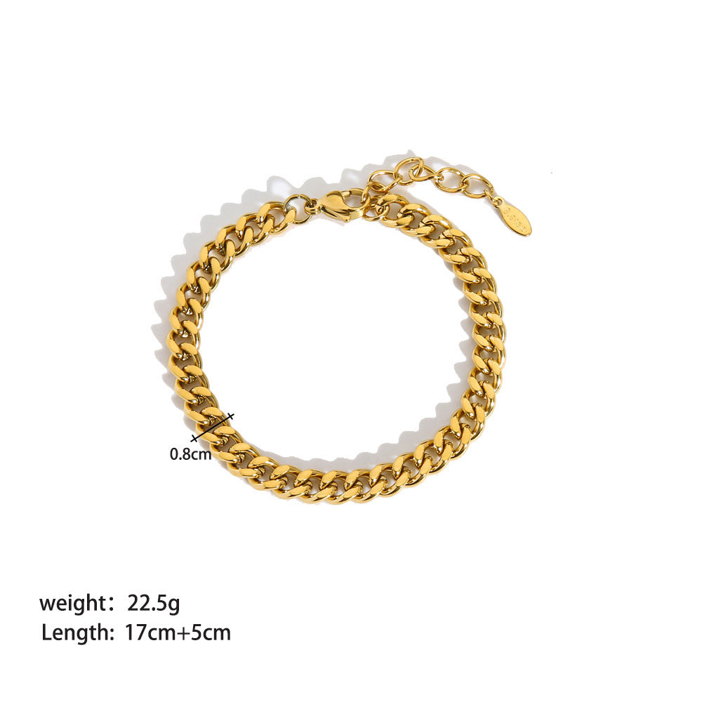 Feminine Ornament Steel Bracelet