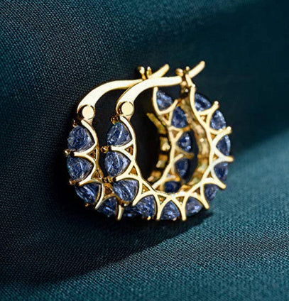 Zircon Rhinestones Earrings