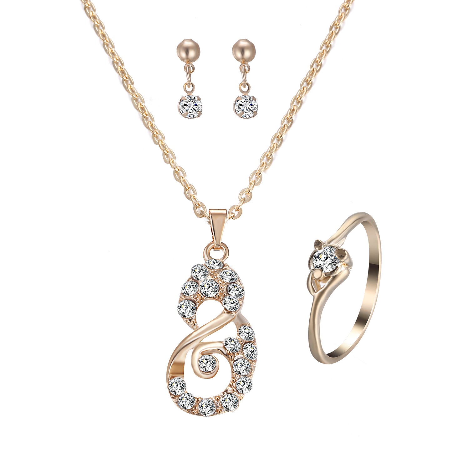 Rhinestone Eternity Drop Set