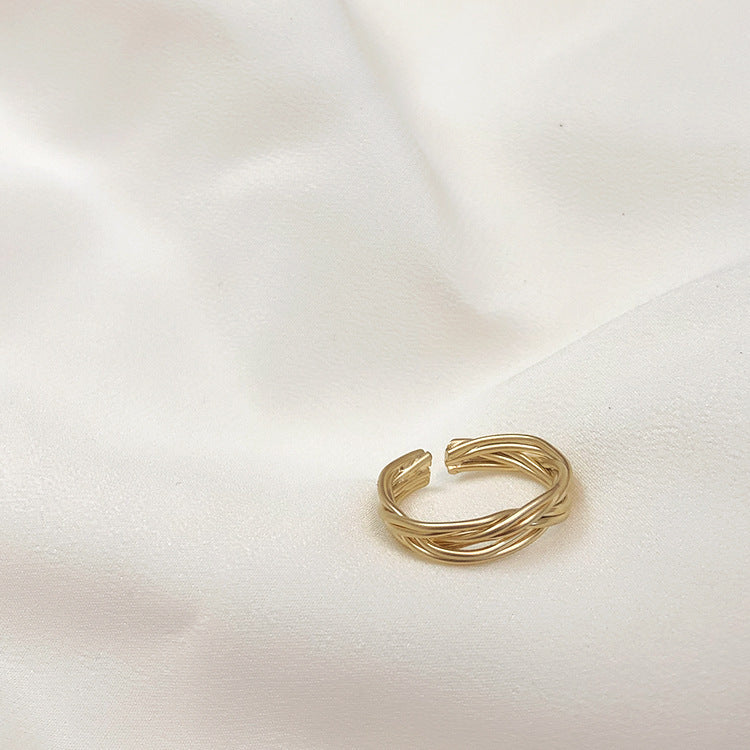 Atmosphere Adjustable Twist Metal Ring
