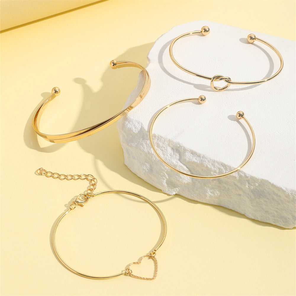 Multi-layer Geometric Charm Bracelets