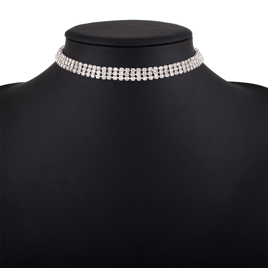 Rhinestone Alloy Necklace