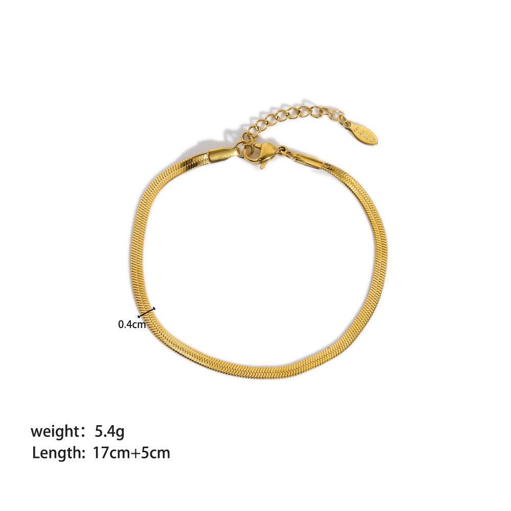 Feminine Ornament Steel Bracelet