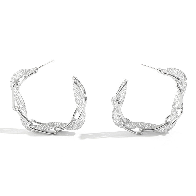 Modern Contrast Hoops