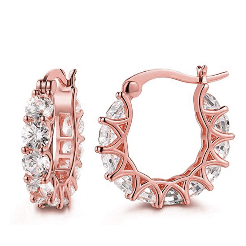 Zircon Rhinestones Earrings