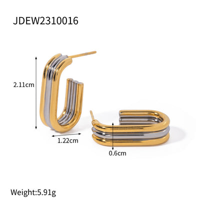 Modern Contrast Hoops