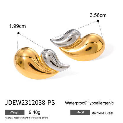Modern Contrast Hoops