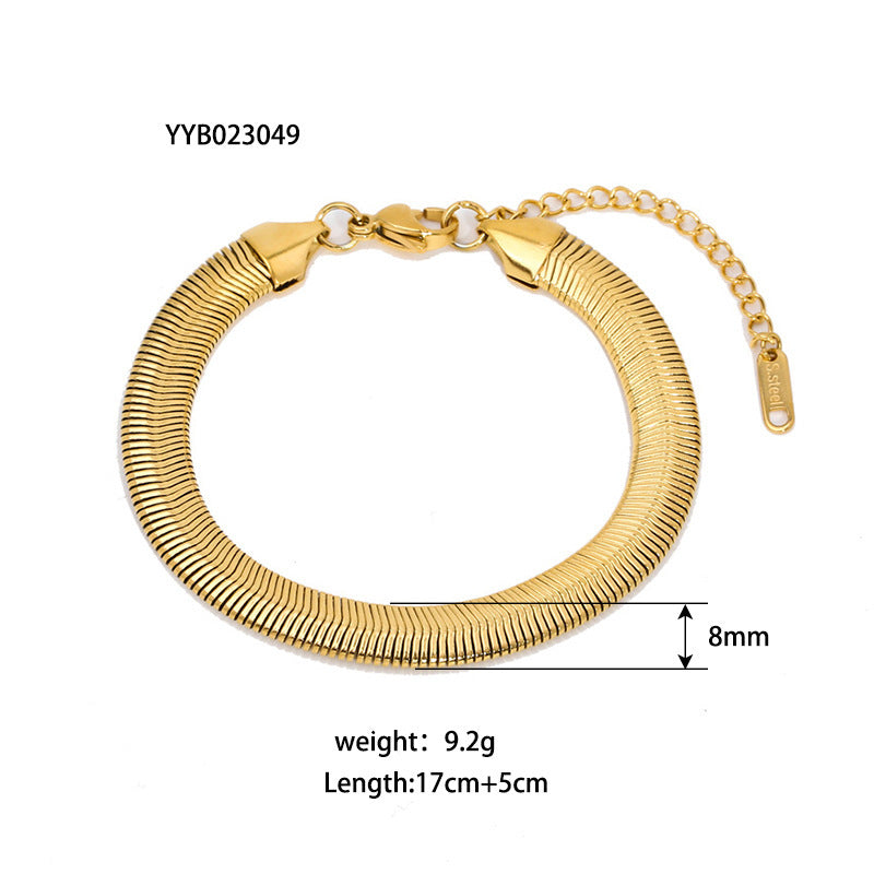 Feminine Ornament Steel Bracelet