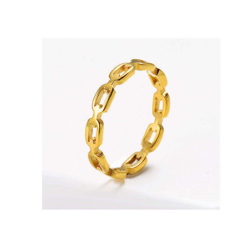 Metal chain ring