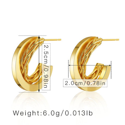 Twist Stud Earrings
