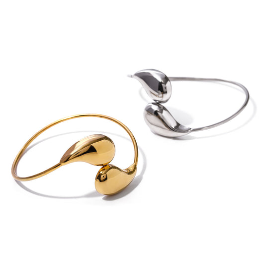 Titanium 18K Gold PVD Plated Cuff Bracelet