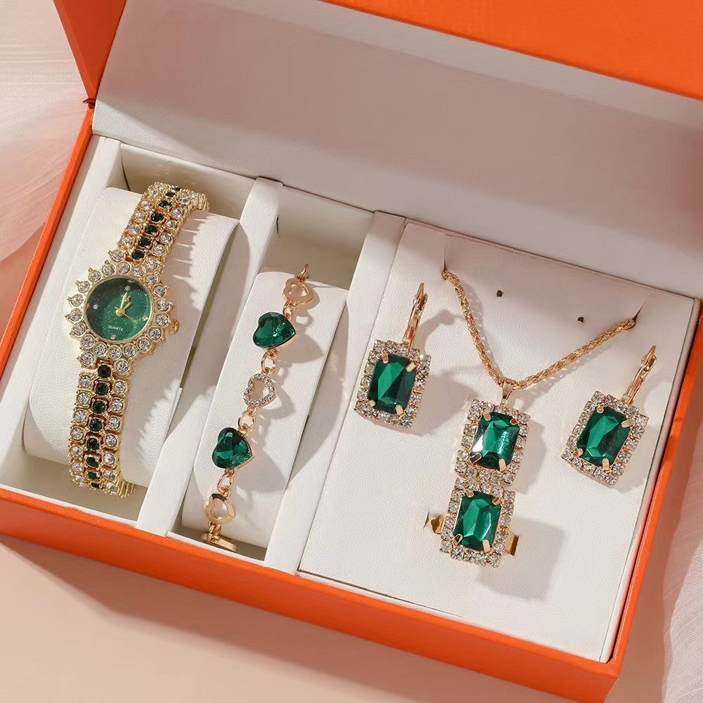 Quartz Watch Ring Gift Set