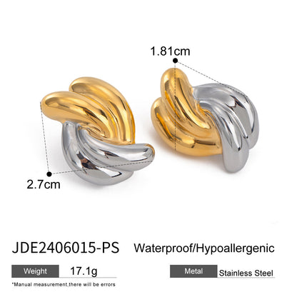 Modern Contrast Hoops