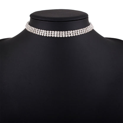 Rhinestone Alloy Necklace