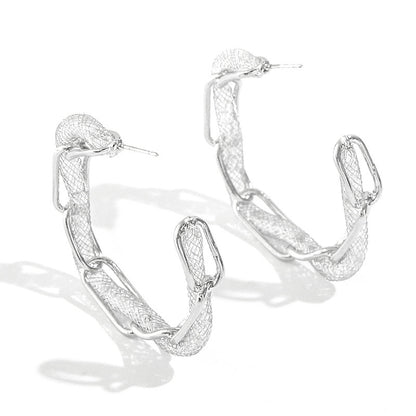 Modern Contrast Hoops