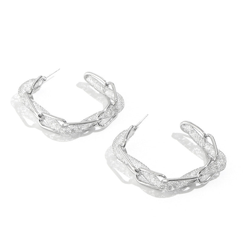 Modern Contrast Hoops
