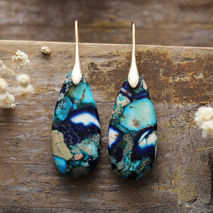 Emperor Stone Water Drop Earrings