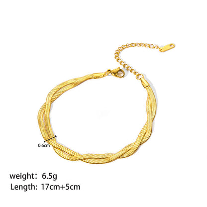 Feminine Ornament Steel Bracelet