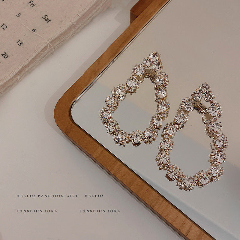 Diamond Drop Earrings Temperament