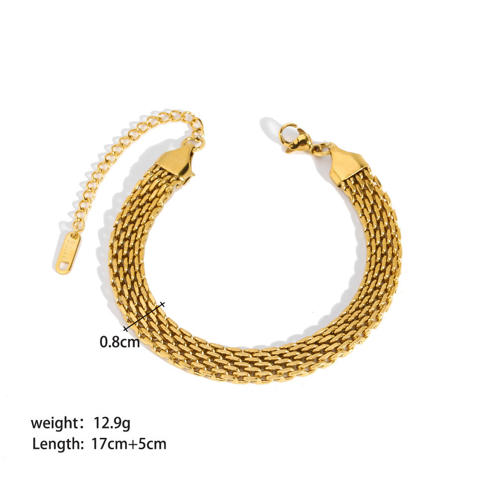 Feminine Ornament Steel Bracelet