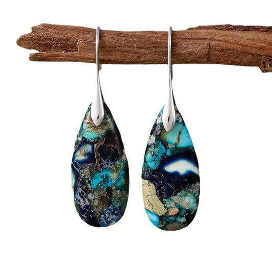 Emperor Stone Water Drop Earrings