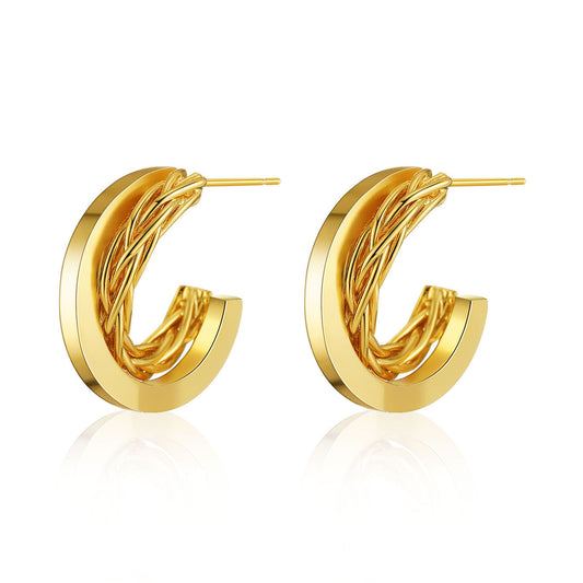 Twist Stud Earrings