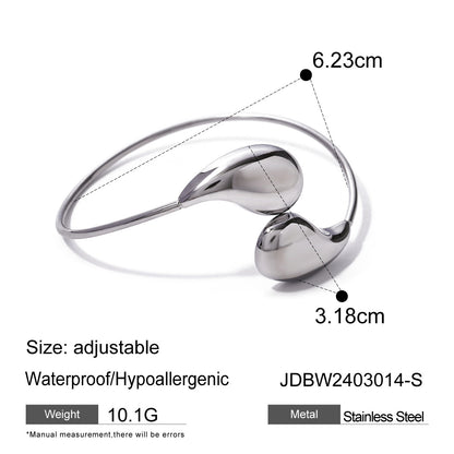 Titanium 18K Gold PVD Plated Cuff Bracelet
