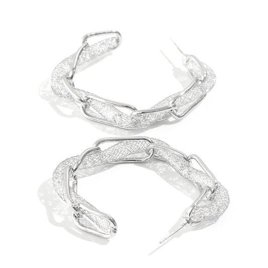 Modern Contrast Hoops