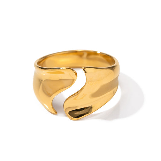 18K Gold Plated Stainless Steel Ring