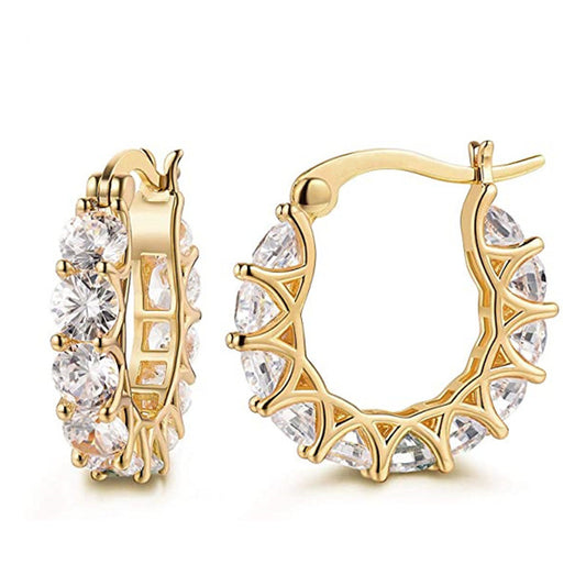 Zircon Rhinestones  Earrings