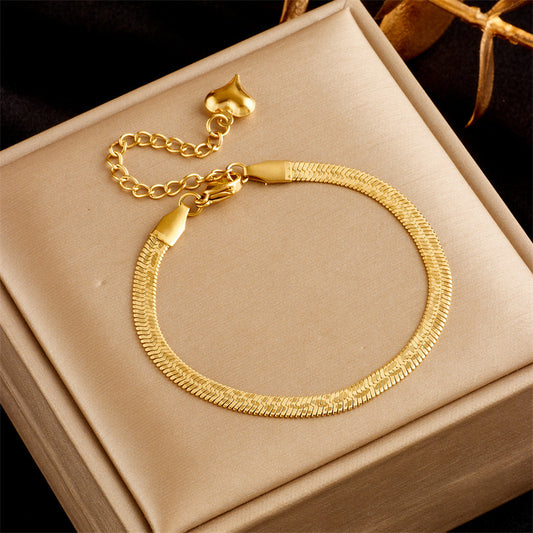 Double Layer Snake Chain Bracelet