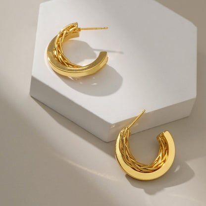 Twist Stud Earrings