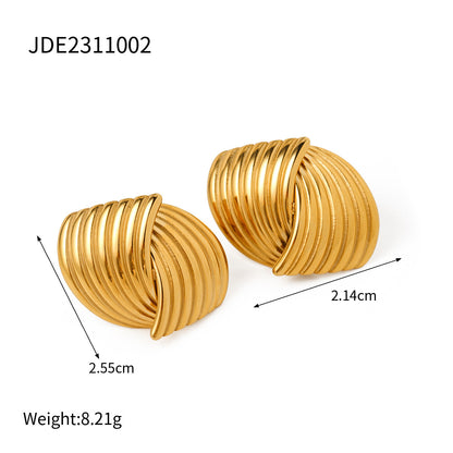 Modern Contrast Hoops