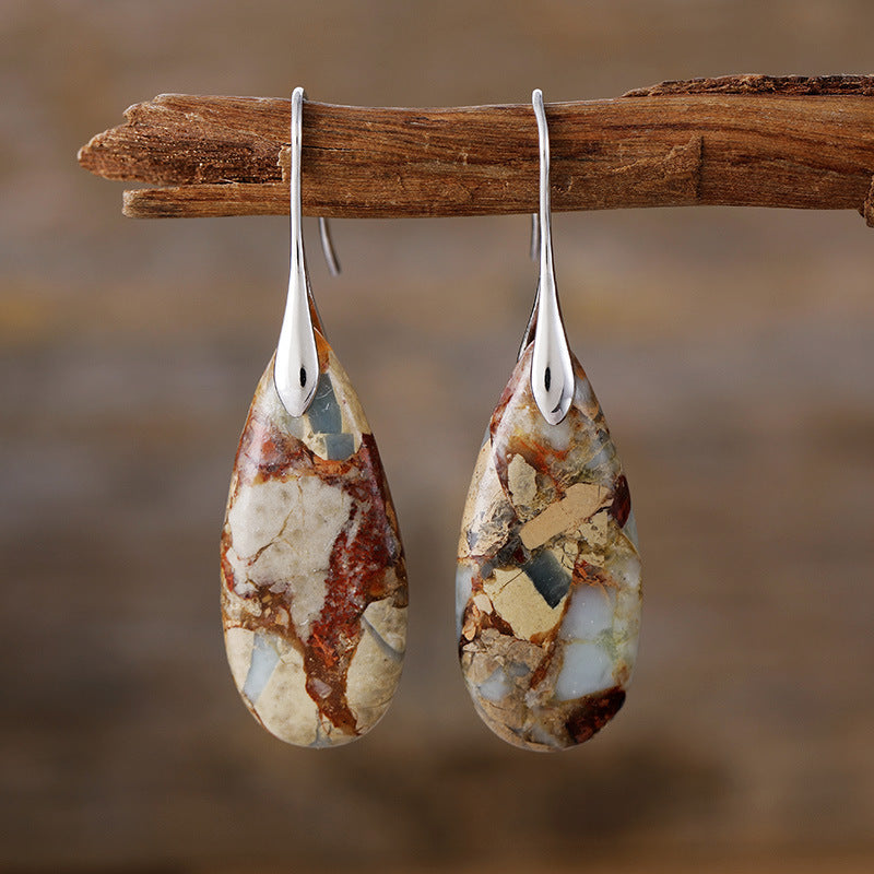 Emperor Stone Water Drop Earrings