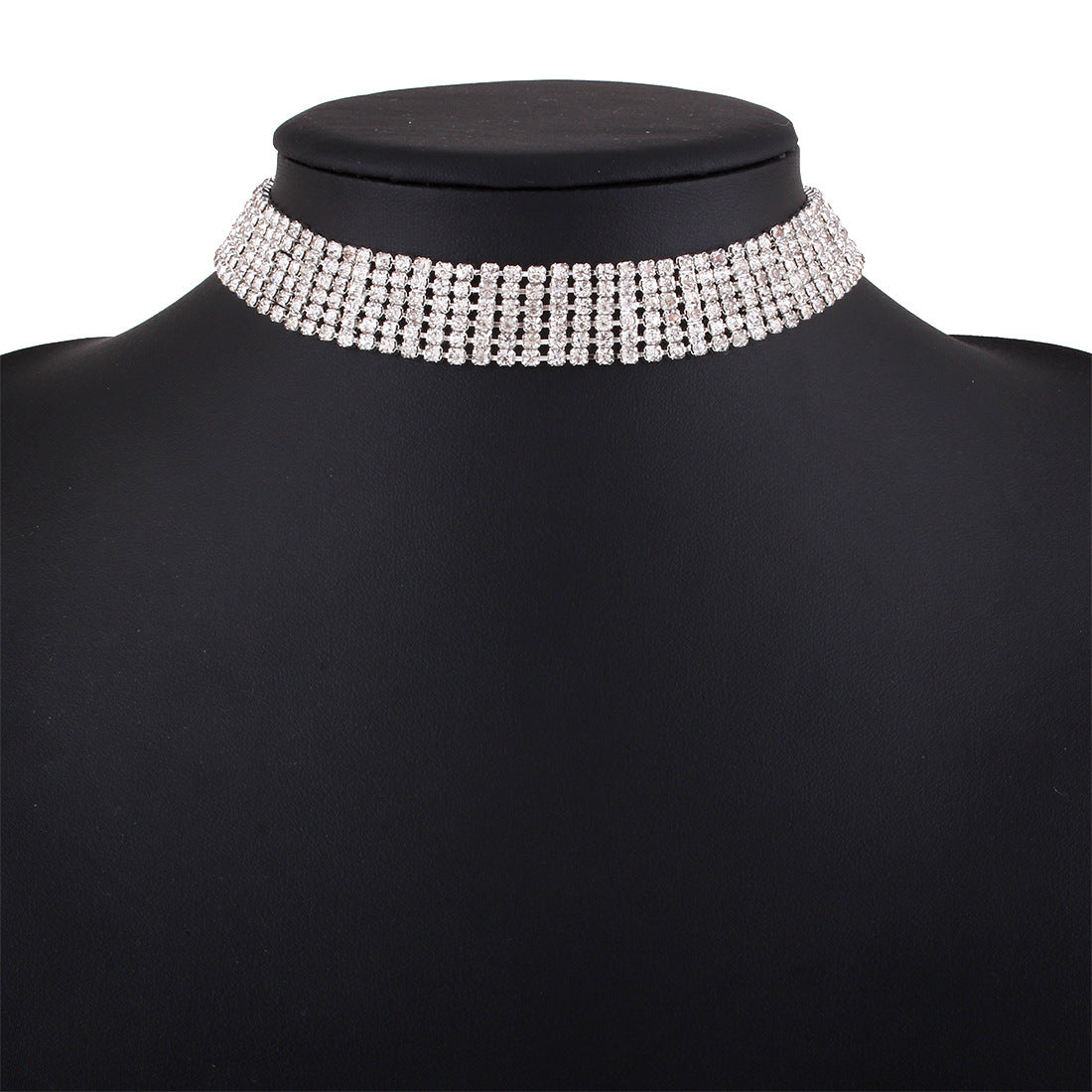 Rhinestone Alloy Necklace