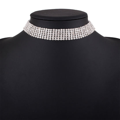 Rhinestone Alloy Necklace