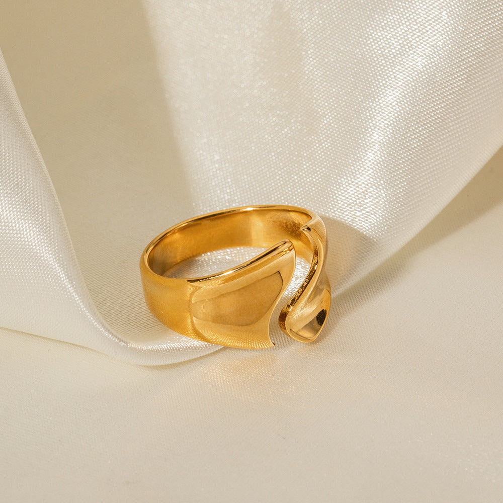 18K Gold Plated Stainless Steel Ring