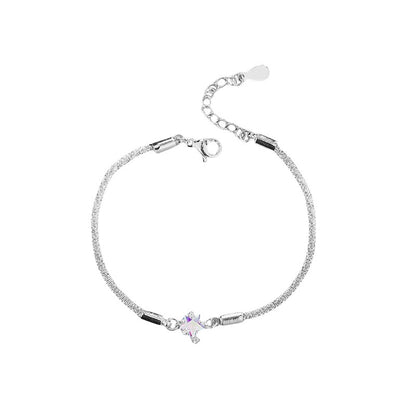 Starry Moonstone Pentagram Bracelet
