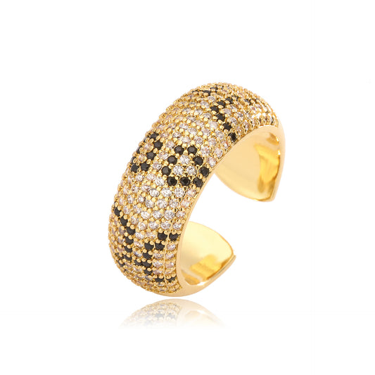 Luxury Serpentine Leopard Print Ring